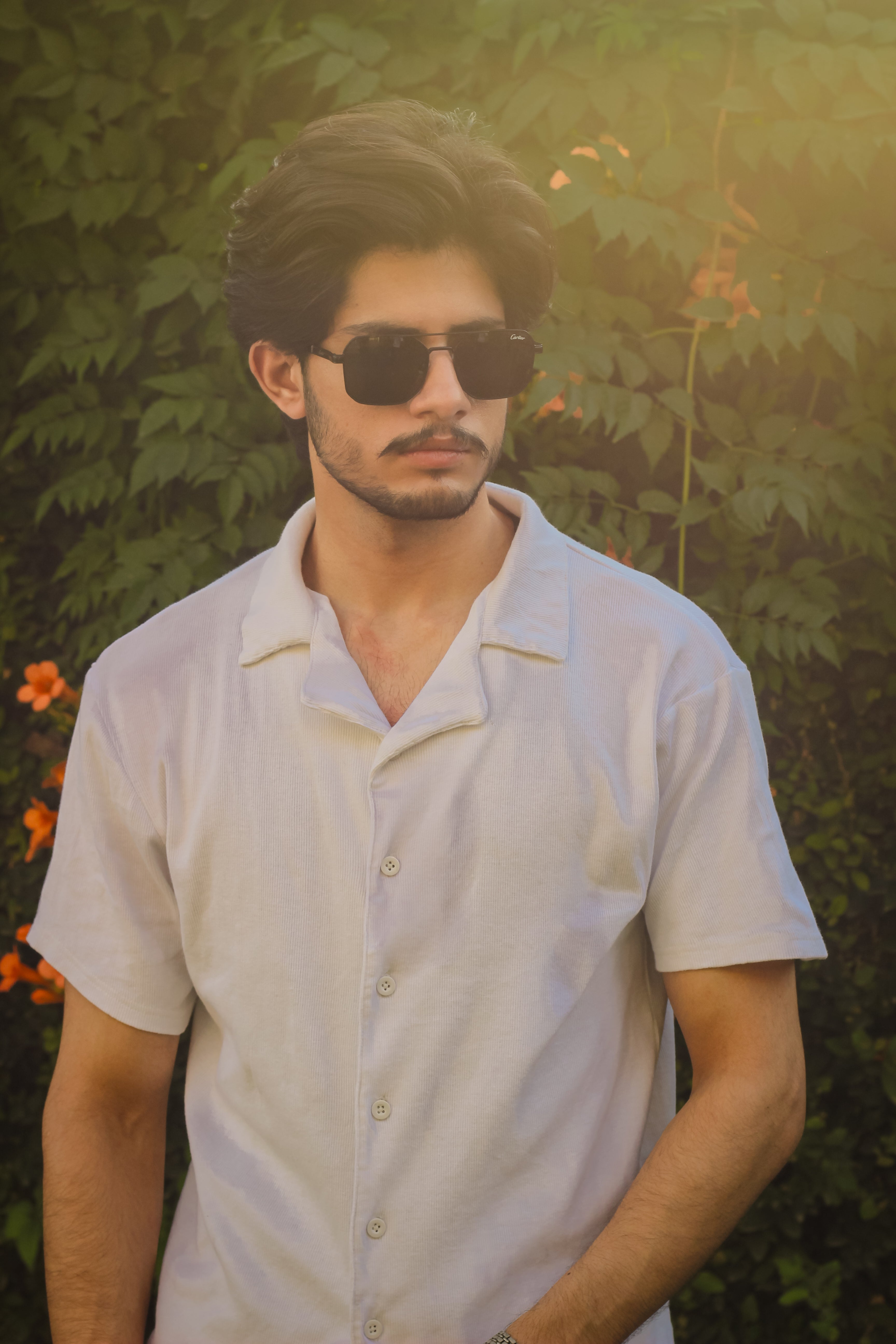 White Cuban Collar