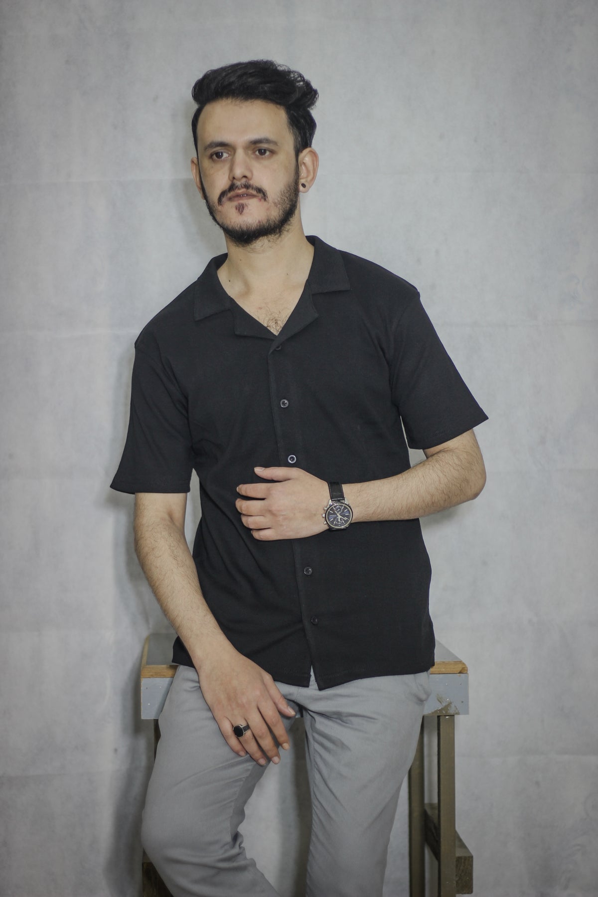 Black Cuban Collar
